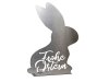 Hase Edelstahl h=40,5cm b=30cm "Frohe Ostern"