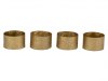Metall Teelichthalter gold, 4er Set, magnetisch