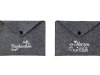 Filz-Umschlag "Von Herzen für Dich" + "Dankeschön" h=12,5cm b=17,5cm, verschiedene Sorten und Farben, je Stück