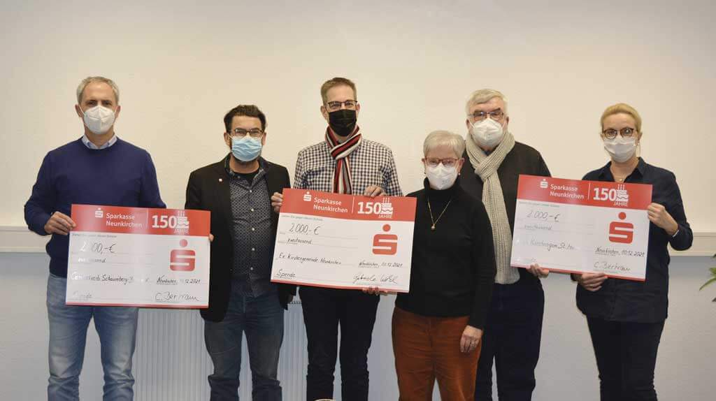 Apothekenkunden spenden ihre Bertram Taler für soziale Projekte in Neunkirchen